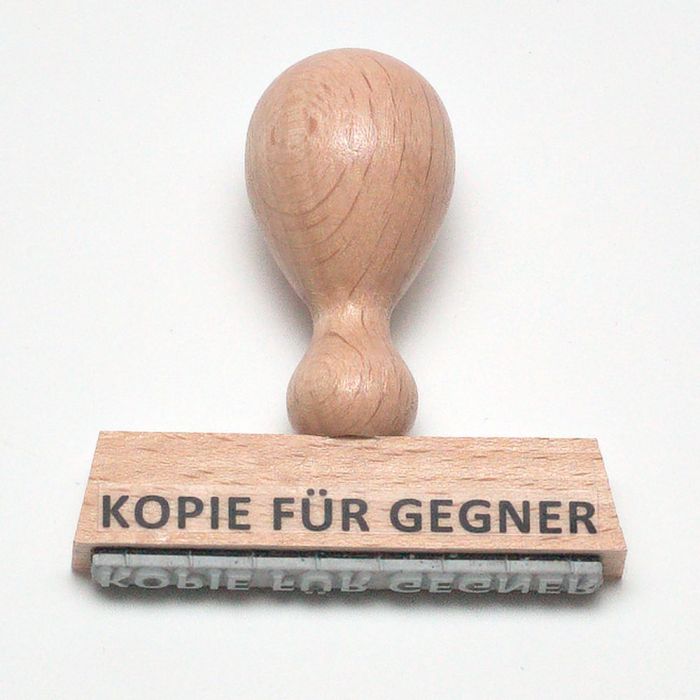 Holzstempel Kopie für Gegner