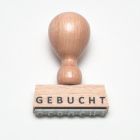 Gebucht Stempel mit Holzgriff 