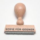 Holzstempel Kopie für Gegner